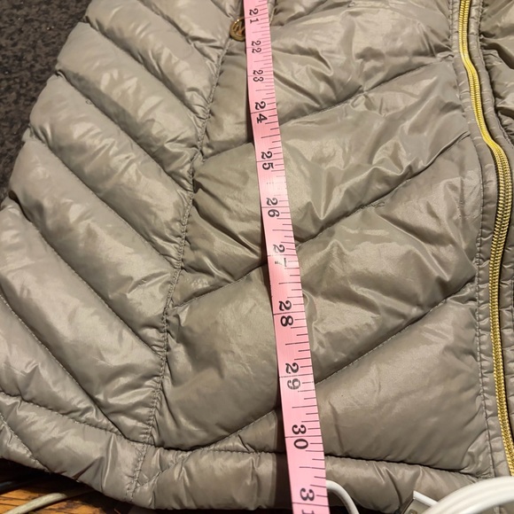 Michael Kors Jacket Womens Gray Packable Down Fill Puffer Coat Hoodie Quilted - Picture 5 of 11